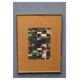 Abstract Foil Painted Rectangles Original Art