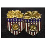 Vtg Valley Forge Military Academy Cufflinks