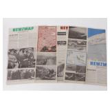 Vintage Three 1943 Newsmap Posters