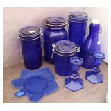 Cobalt Blue Jars & Sakura Dishes