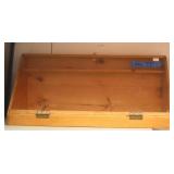 Slant Front Glass & Wood Showcase