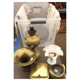 Bargain Lot: Brass Lamp, Spitoon & More