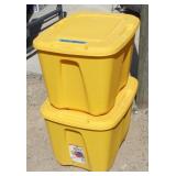 Two 18 Gal Tidy Kids Totes w/Lids