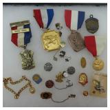 Assorted Class Reunion Pins, Sterling Silver...