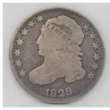 1829 Capped Bust Dime - Small 10C