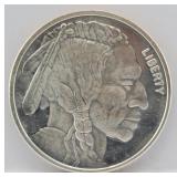 One Troy Oz .999 Fine Silver Buffalo Round