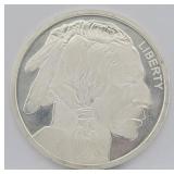 One Troy Oz Fine Silver Buffalo Round