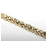 Stunning 14K Gold & Diamond Bracelet - 14.3gtw