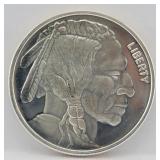 One Troy Oz .999 Fine Silver Buffalo Round