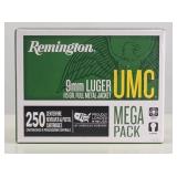 (250rd) 9mm Luger FMJ REMINGTON Ammo