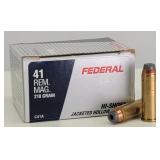 (20rd) .41 Rem. Mag. HI-Shok JHP FEDERAL Ammo