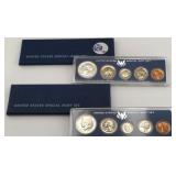 (2) 1966 & 1967 US Special Mint Sets w/ Silver