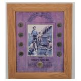The Forty Niners Liberty V Nickels Framed Set