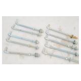 (10) Galvanized Steel J-Bolt Gate Hinges