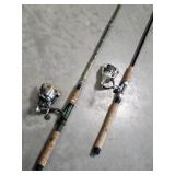 (2) Fishing Rods w/ Reels: Garcia 6