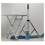 Aluminum Camping Table, Telescoping Tarp Pole...