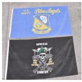 (2) 3x5 Flags: US Navy Blue Angels + Special ...