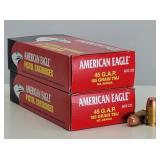 100rd 45 G.A.P. TMJ American Eagle Ammo