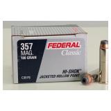 20rd 357 Mag HI-Shok JHP Federal Ammo