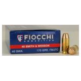 50rd 40 S&W FMJTC Fiocchi Ammo