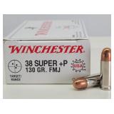 50rd 38 Super+P FMJ Winchester Ammo