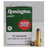 100rd 357 Mag JHP Remington Ammo