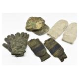 Winter Wool Hunting Gloves & Gore-Tex Cap
