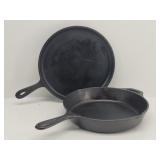Lodge 8SK 10.25" Skillet & 9" USA Cast Iron Grill