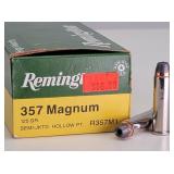 50rd 357 Mag Semi-JHP Remington Ammo