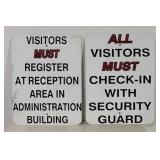(2) Visitors Informational Signs