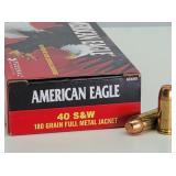 50rd 40 S&W FMJ American Eagle Ammo