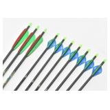 (10) Archery Carbon Arrows, Bemans 400 8.4gpi