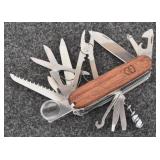 Victorinox Wood Handle Swiss Army Knife-33 tools