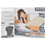 Intex Dura-Beam Twin Airbed w/ Electric Pump