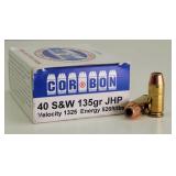 20rd 40 S&W JHP Corbon Ammo