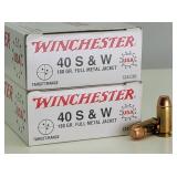 100rd 40 S&W FMJ Winchester Ammo