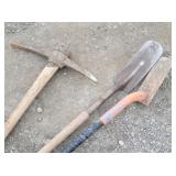 (2) Trenching Shovels, Pick
