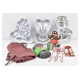 Backing Pans, Gingerbread Man, Frog, Rabbit New ++