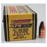 16ct .451/.460 S&W 275gr XPB Barnes Bullets