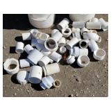 (2) Buckets of PVC Pipe Fittings: Unions..