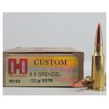 (20rd) 6.5 Grendel SST Custom HORNADY Ammo