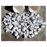 (2) Buckets Full of PVC Pipe Fittings