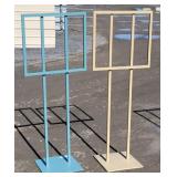 Metal Slide in Sign Holders  5' tall 2' wide