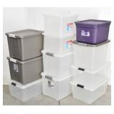 Stirilite Totes 50qt, File Size, 10gal, (11pc)