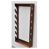 Six-Place Wood Wall-Mount Gun Rack