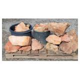 Pallet of Red Rocks