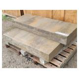 (3) Massive Cast Stone Blocks / Slabs 48' X 18'