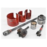 Lot of: Various Size Whole Saws