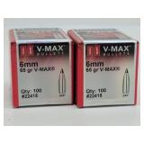 200ct 6mm/.243 65gr V-MAX Hornady Bullets