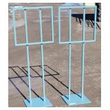 Metal Slide in Sign Holders  5' tall 2' wide